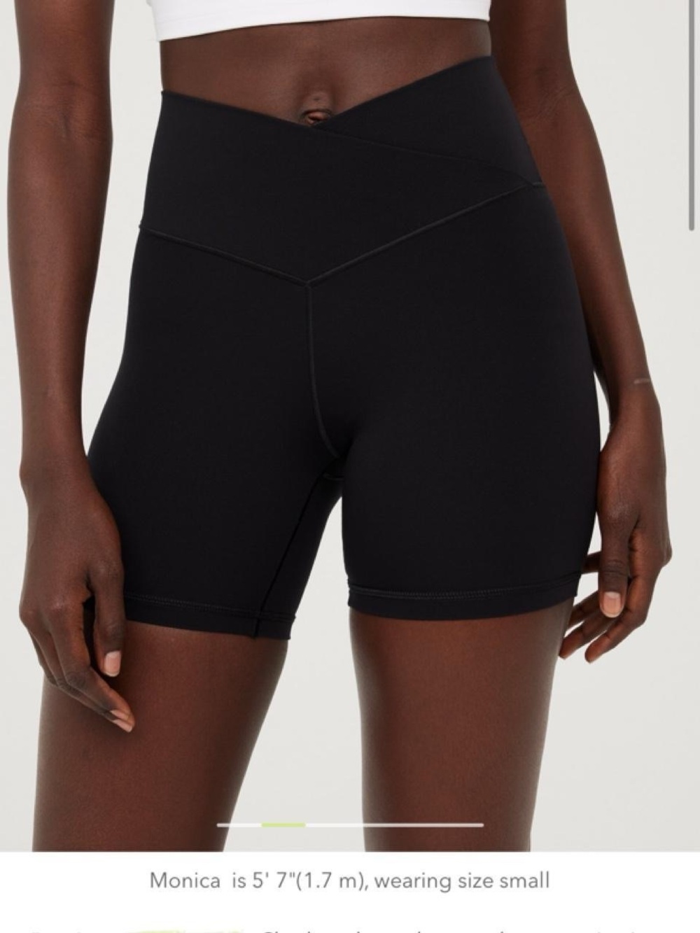 aerie Black crossover Biker Shorts